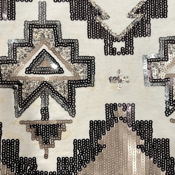 Express Sequin Aztec Pattern Mini Dress - Picture 3 of 6